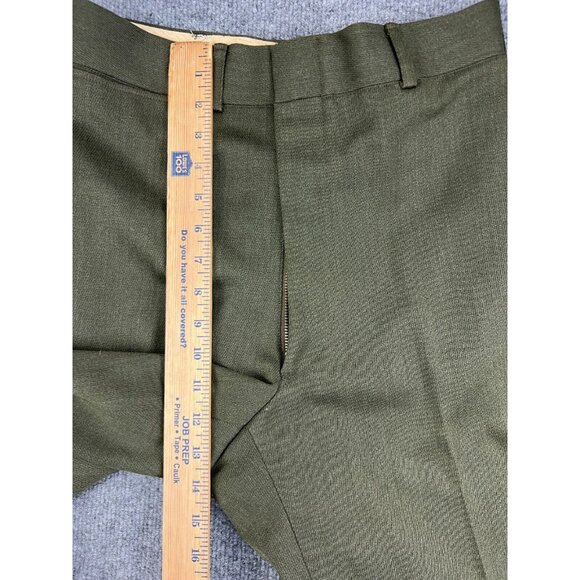 Vintage USMC Marines Uniform Pants Men's W29 x L29 Green Pleated Military - Picture 4 of 8